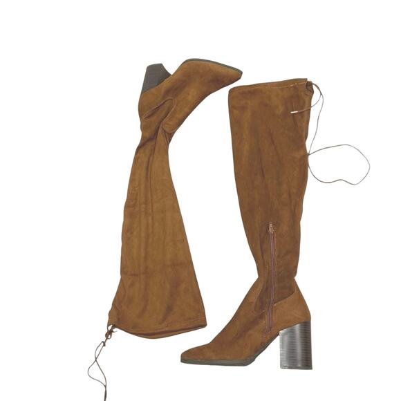 Journee Collection Paras Extra Wide Calf Stacked Heel Knee Boots Size 6.5 NWOB - Picture 3 of 8